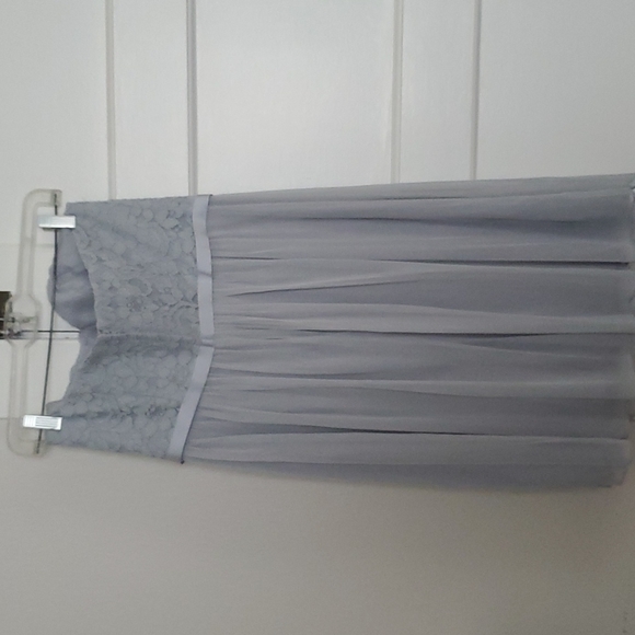 David's Bridal Mystic knee length bridesmaid dress - Picture 4 of 7